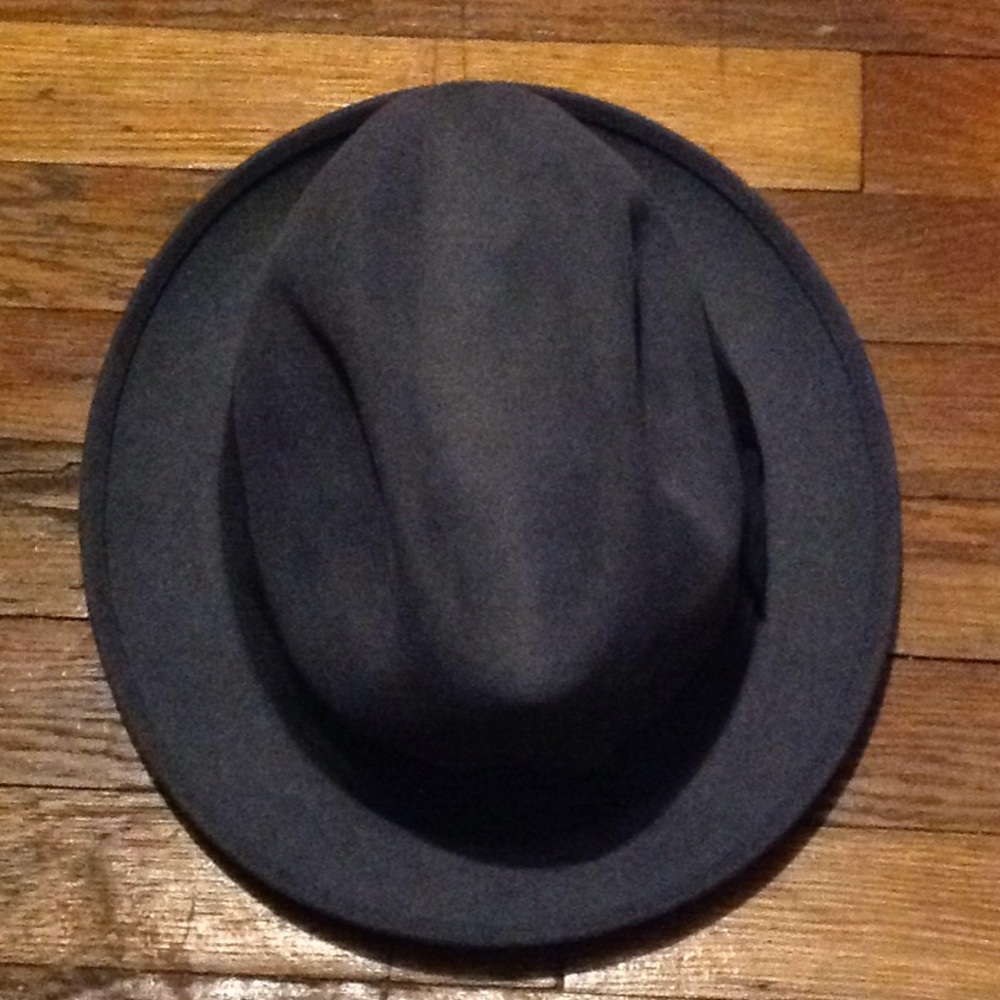 Barseloni Imported Fur Fedora Hat grey